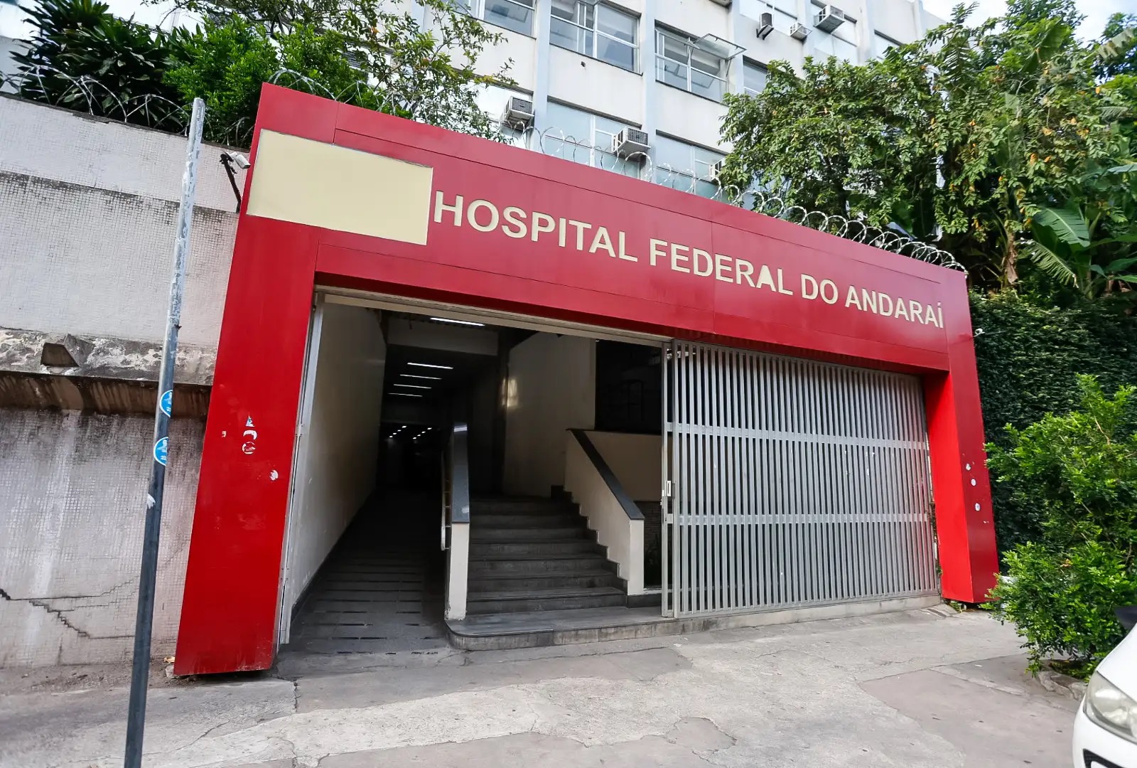 Fachada do Hospital do Andaraí antes da recuperação