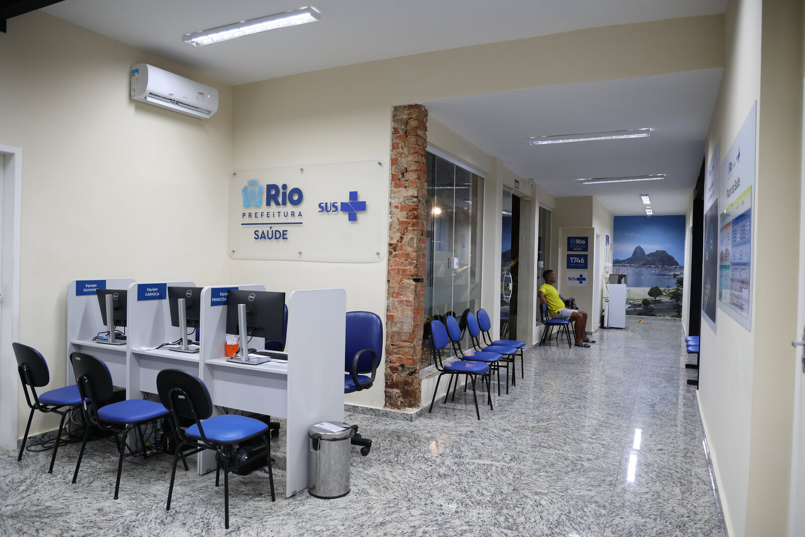 Recepção de uma Clínica da Família do Rio de Janeiro