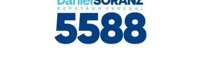 Faixa branca com a logo e o número 5588